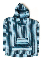 Vintage Blue Striped Baja Hoodie 2