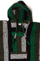 Vintage Green & Black Baja Hoodie