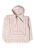 Vintage Pink & White Baja Hoodie