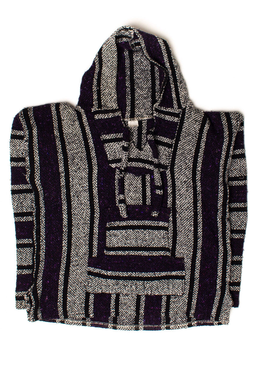 Vintage Black & Purple Baja Hoodie 1