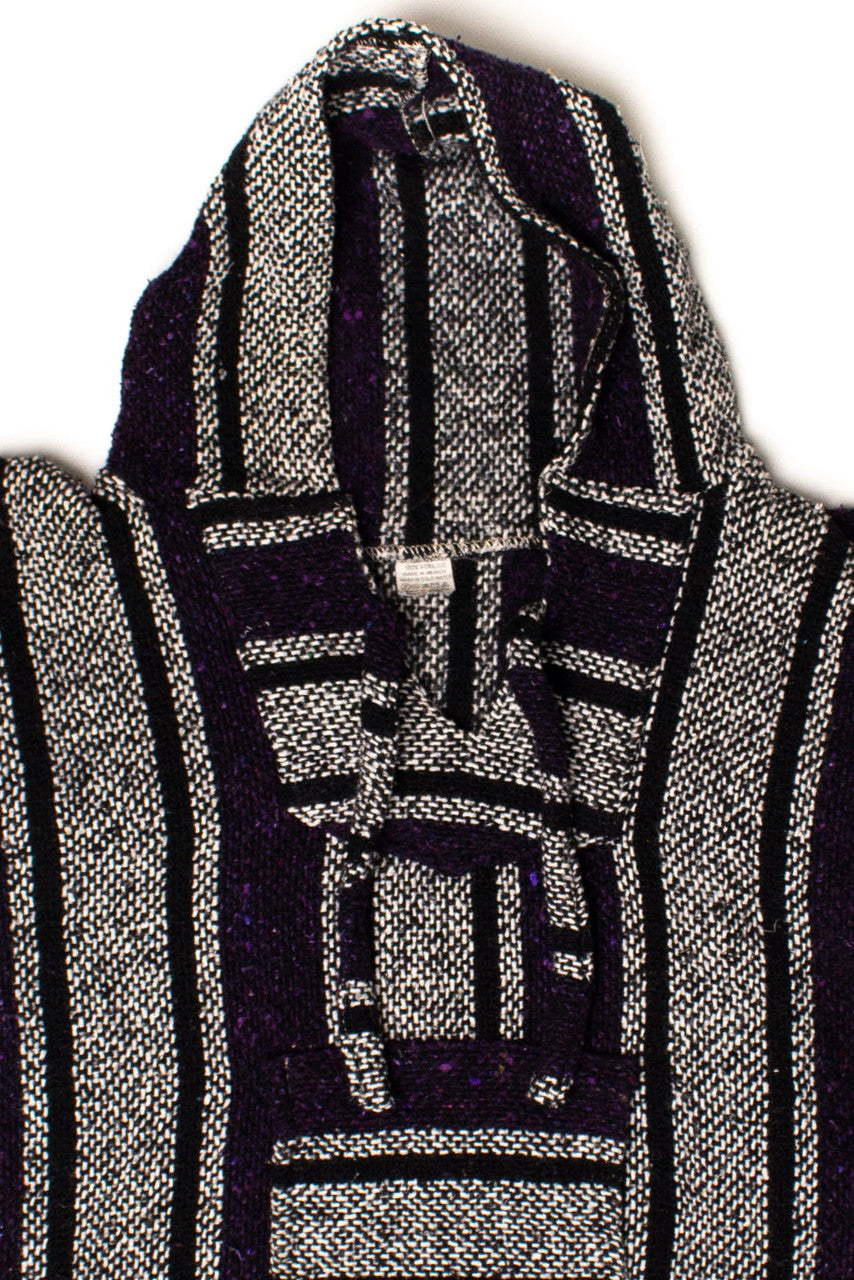 Vintage Black & Purple Baja Hoodie 1