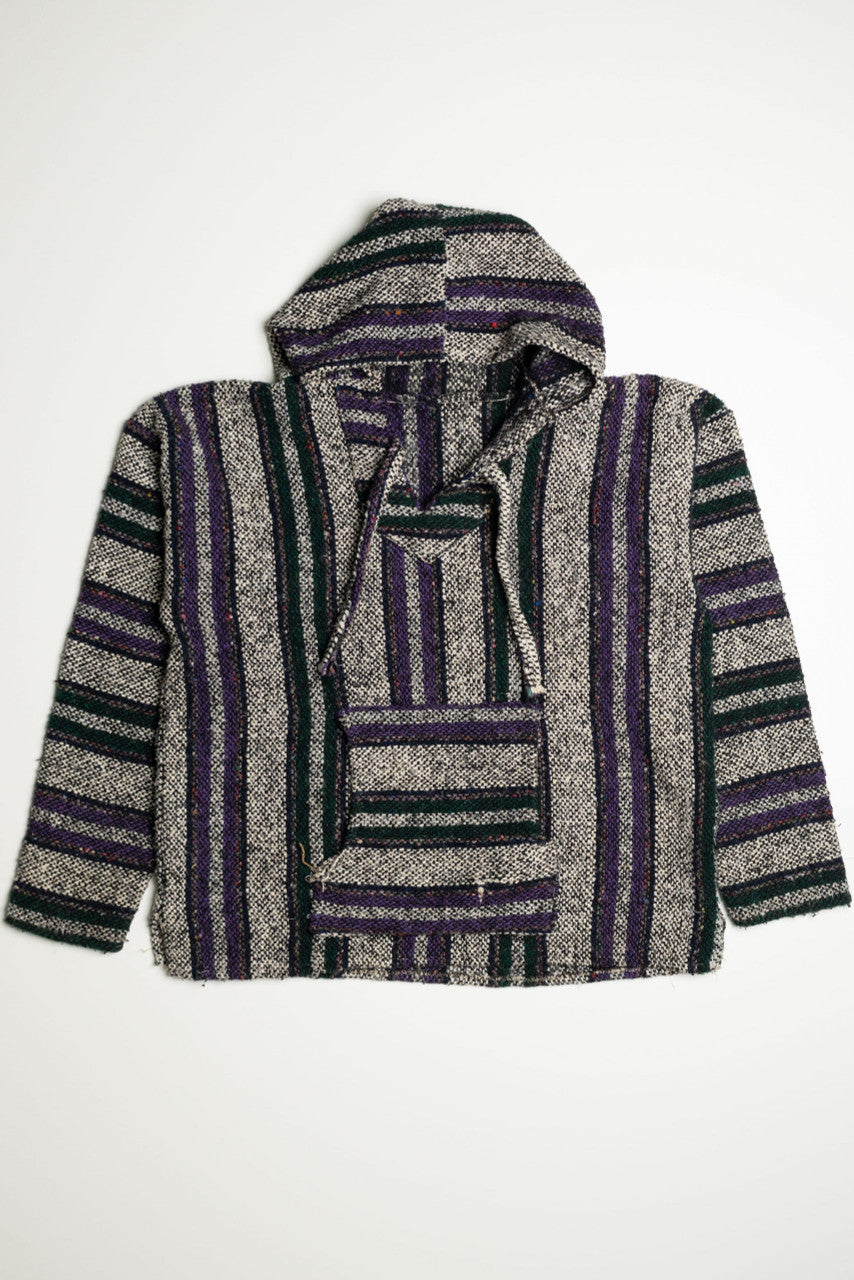 Black and Purple Vintage Baja Hoodie