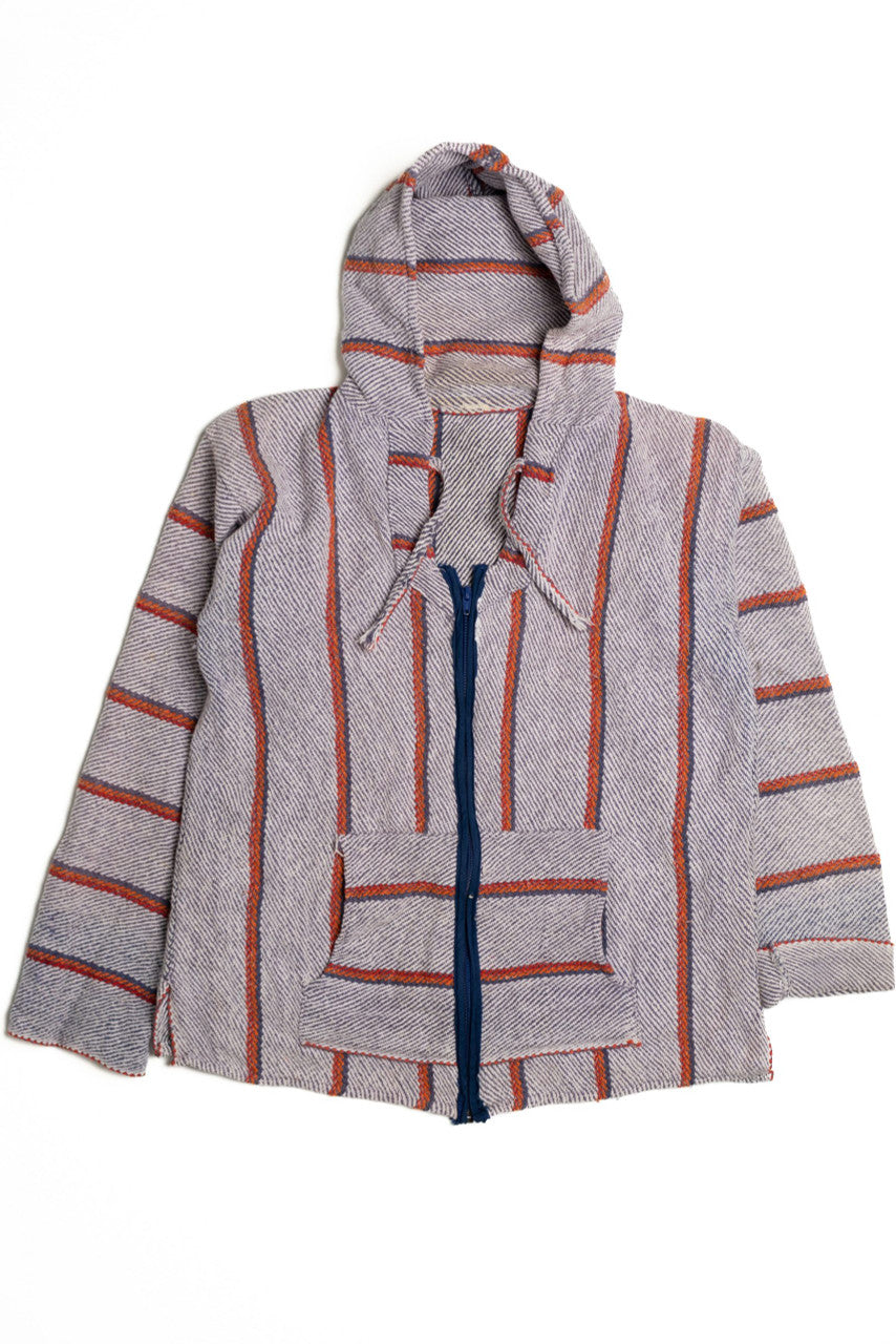 Baja Hoodie with Orange Stripes