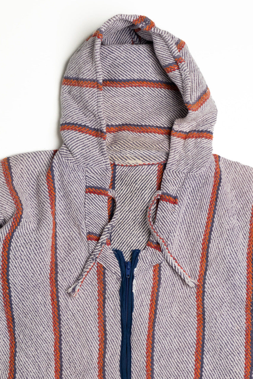 Baja Hoodie with Orange Stripes