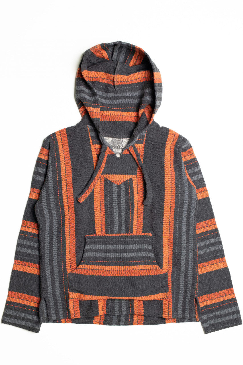 Dark Gray and Orange Baja Hoodie