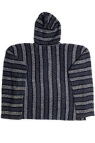 Gray and Blue Baja Hoodie
