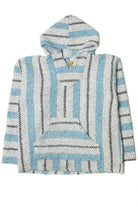 Gray And Light Blue Baja Joe Baja Hoodie