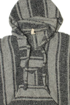 Gray Striped Earthbound Trading Co. Baja Hoodie