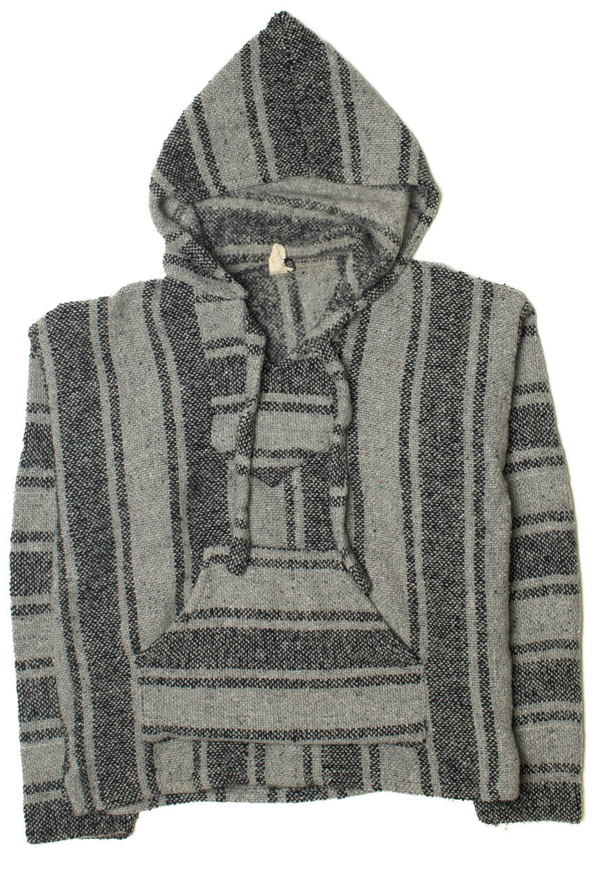Gray Striped Earthbound Trading Co. Baja Hoodie