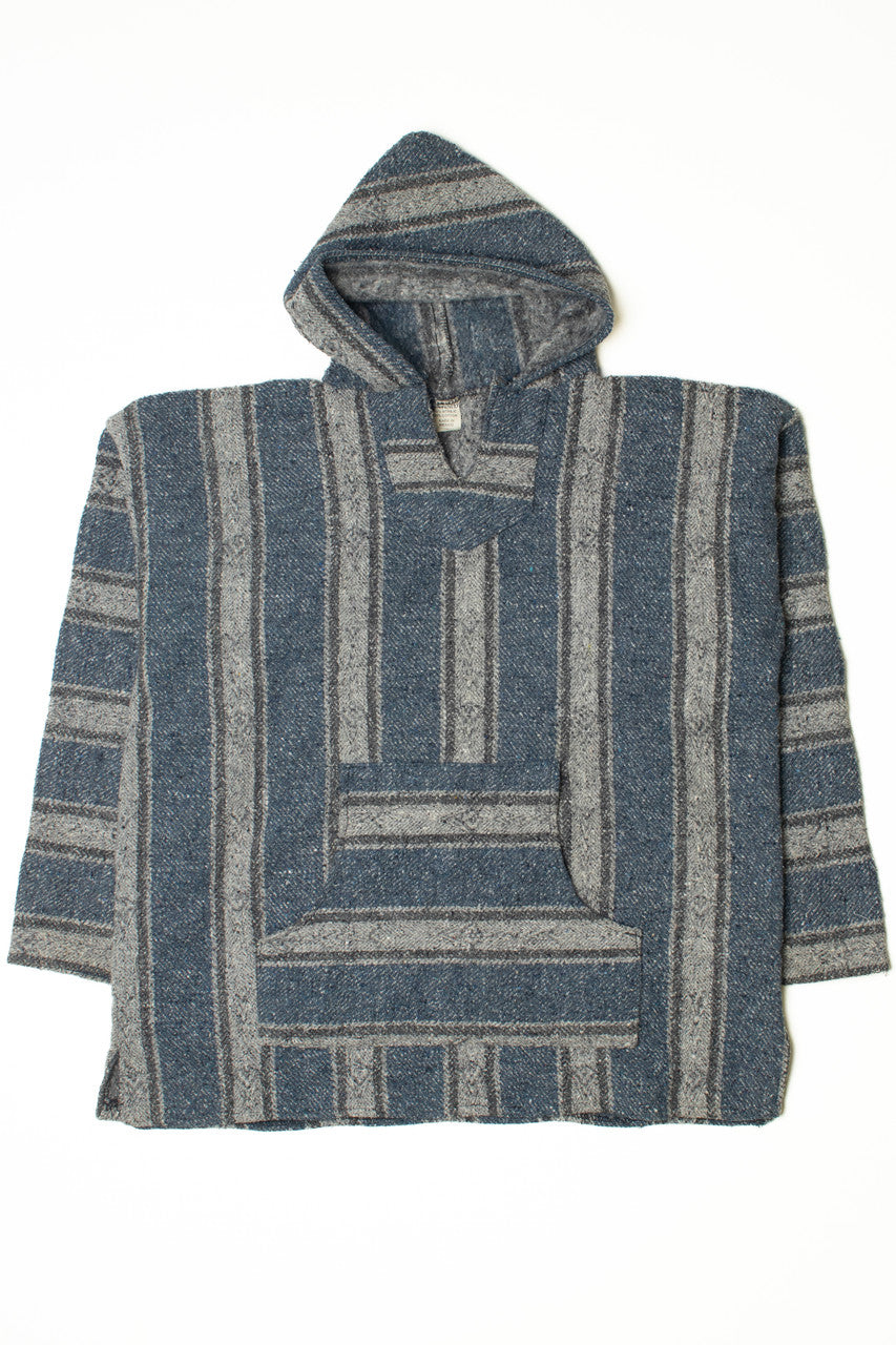 Blue And Gray Ailed Baja Hoodie 2799