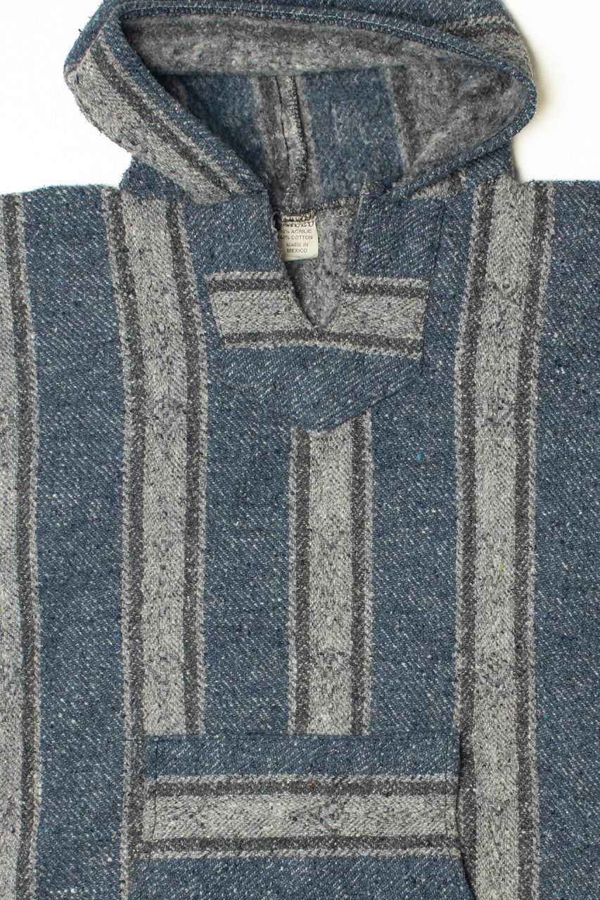 Blue And Gray Ailed Baja Hoodie 2799