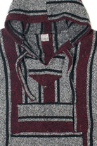 Burgundy Black And White Artesanias Mickey Baja Hoodie 2806