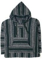 Dark Green Striped Baja Hoodie