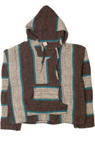 Brown And Blue Baja Hoodie 2824