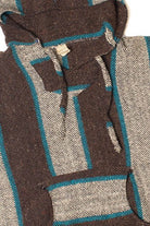 Brown And Blue Baja Hoodie 2824