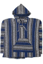 Blue Striped Baja Hoodie 2827