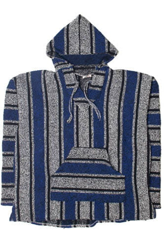Blue Striped Baja Hoodie 2827
