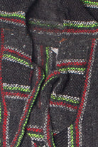 Recycled Dark Gray & Lime Green Baja Hoodie