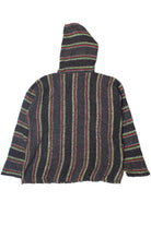 Recycled Dark Gray & Lime Green Baja Hoodie