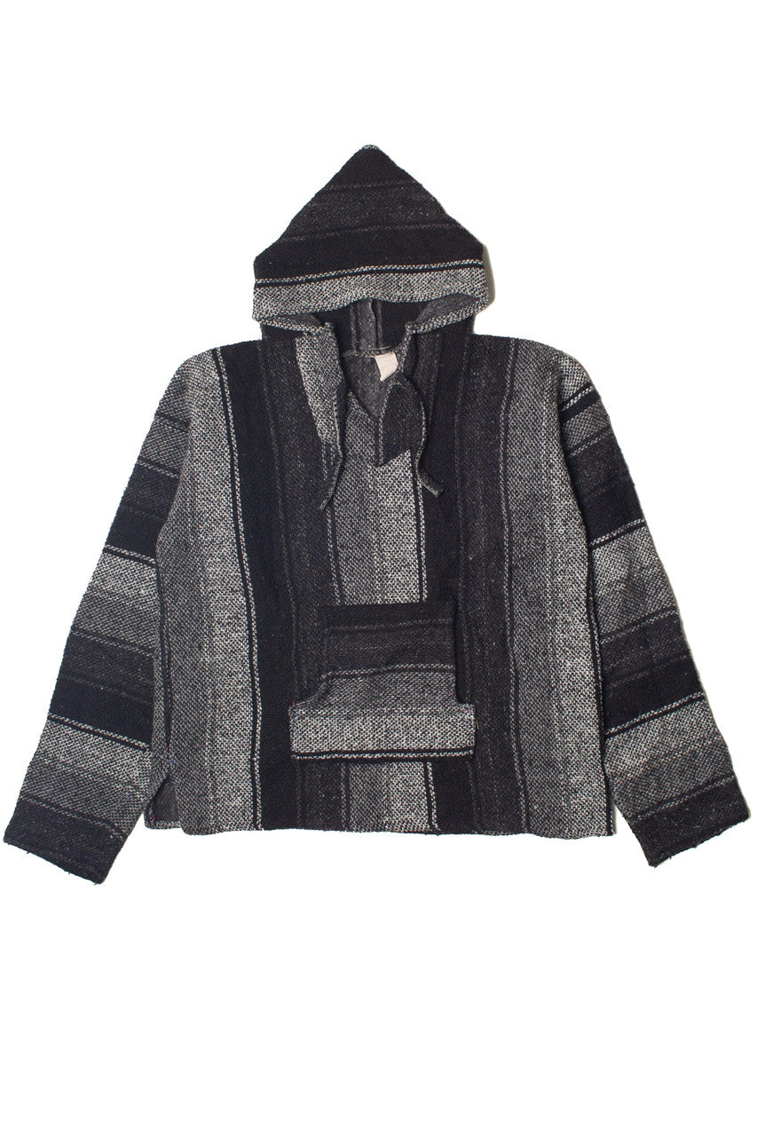 Recycled Black & Gray Baja Hoodie