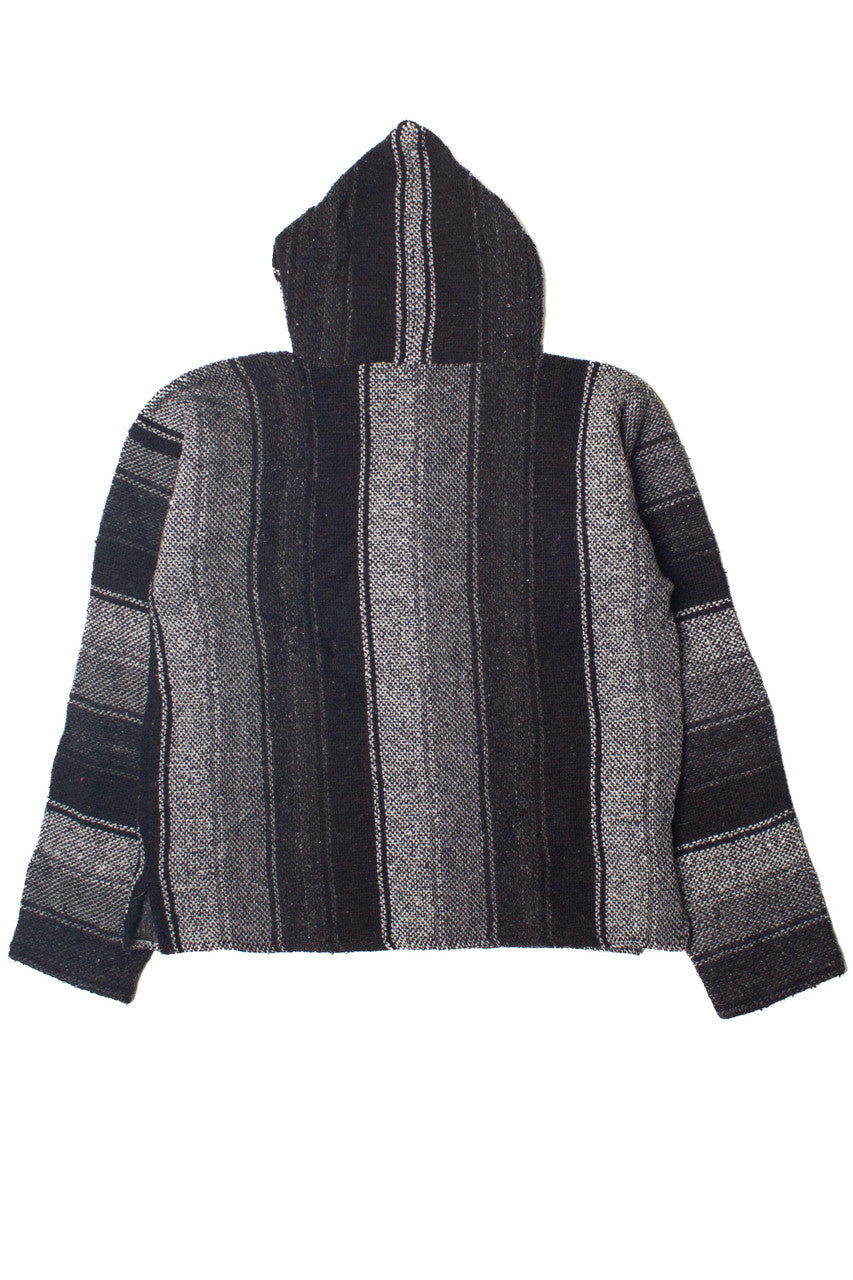 Recycled Black & Gray Baja Hoodie