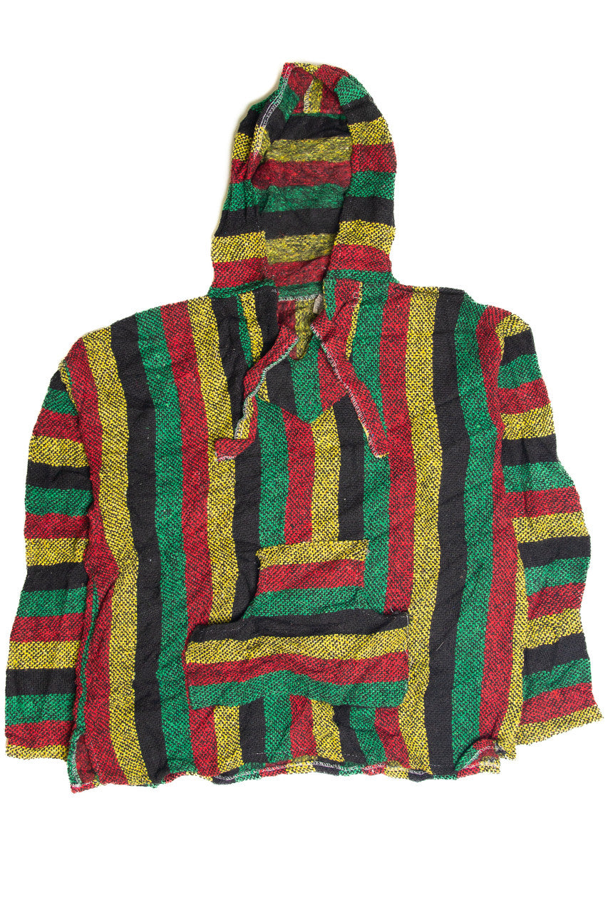 Recycled Red Green And Yellow Baja Hoodie