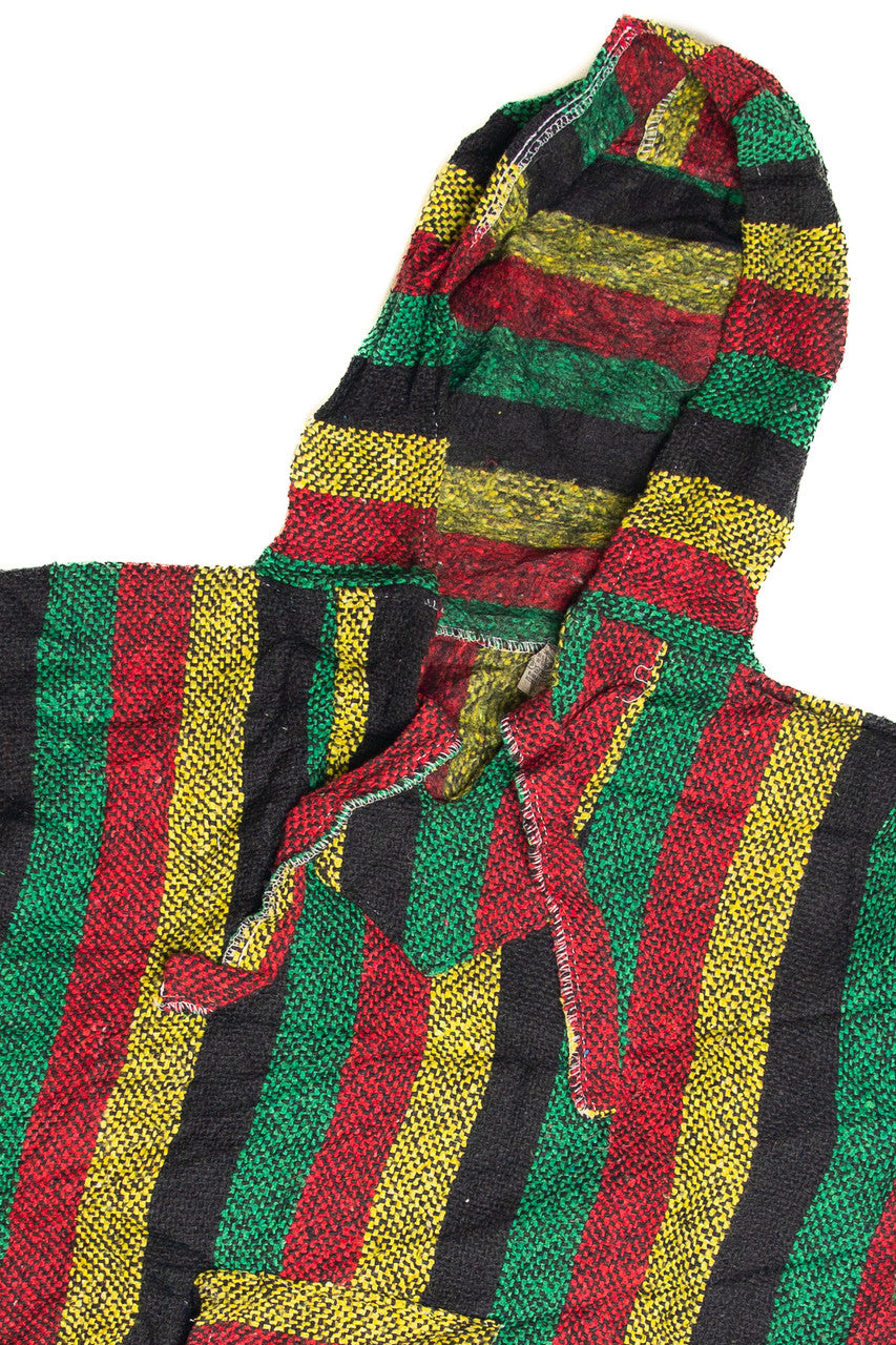 Recycled Red Green And Yellow Baja Hoodie