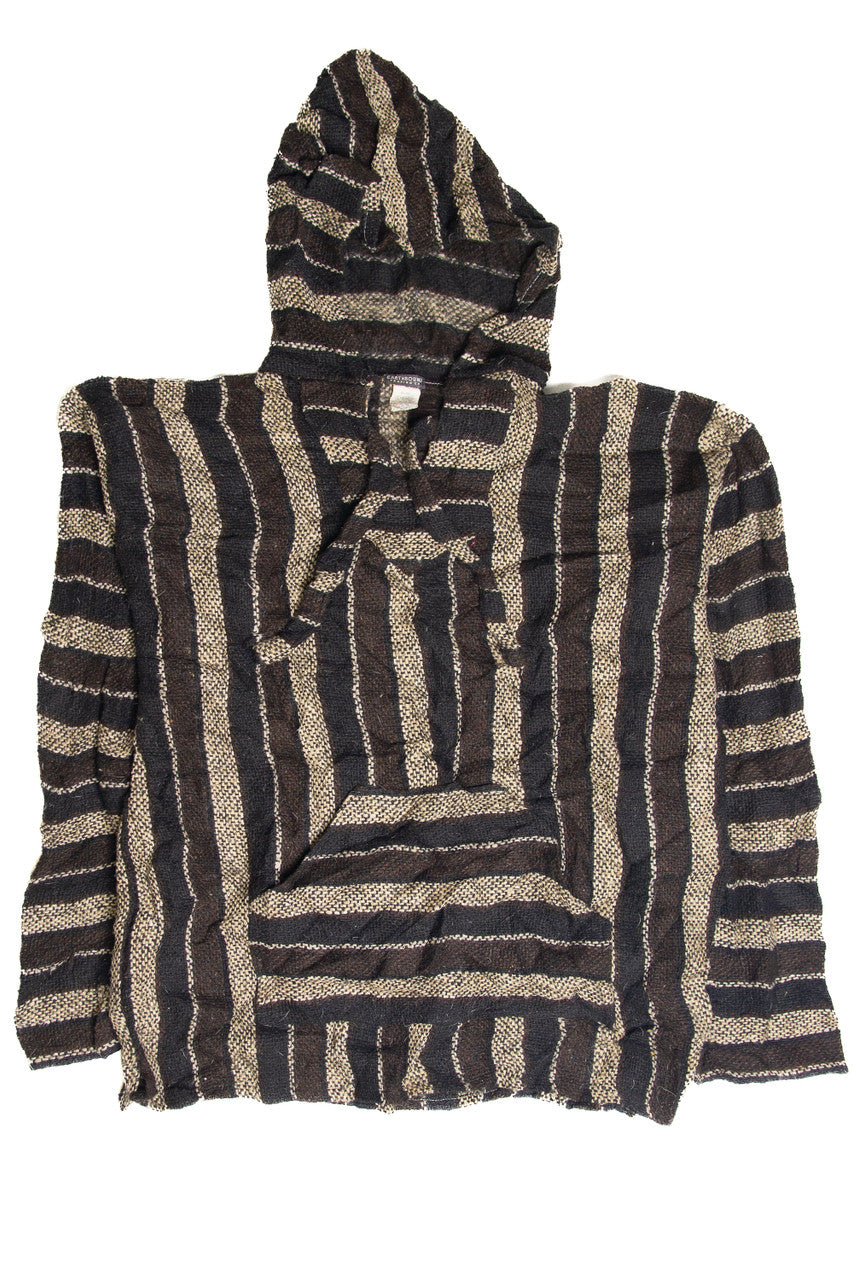 Recycled Black And Brown Baja Hoodie