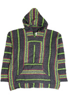Recycled Green And Pink Baja Hoodie 2853