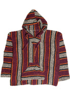 Recycled Red And Orange Baja Hoodie