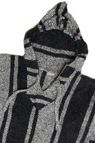 Recycled Black And White Baja Hoodie 2855