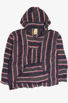 Recycled Brown And Red Baja Hoodie
