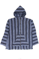 Blue Zip-Up Baja Hoodie