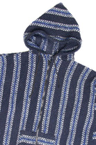 Blue Zip-Up Baja Hoodie