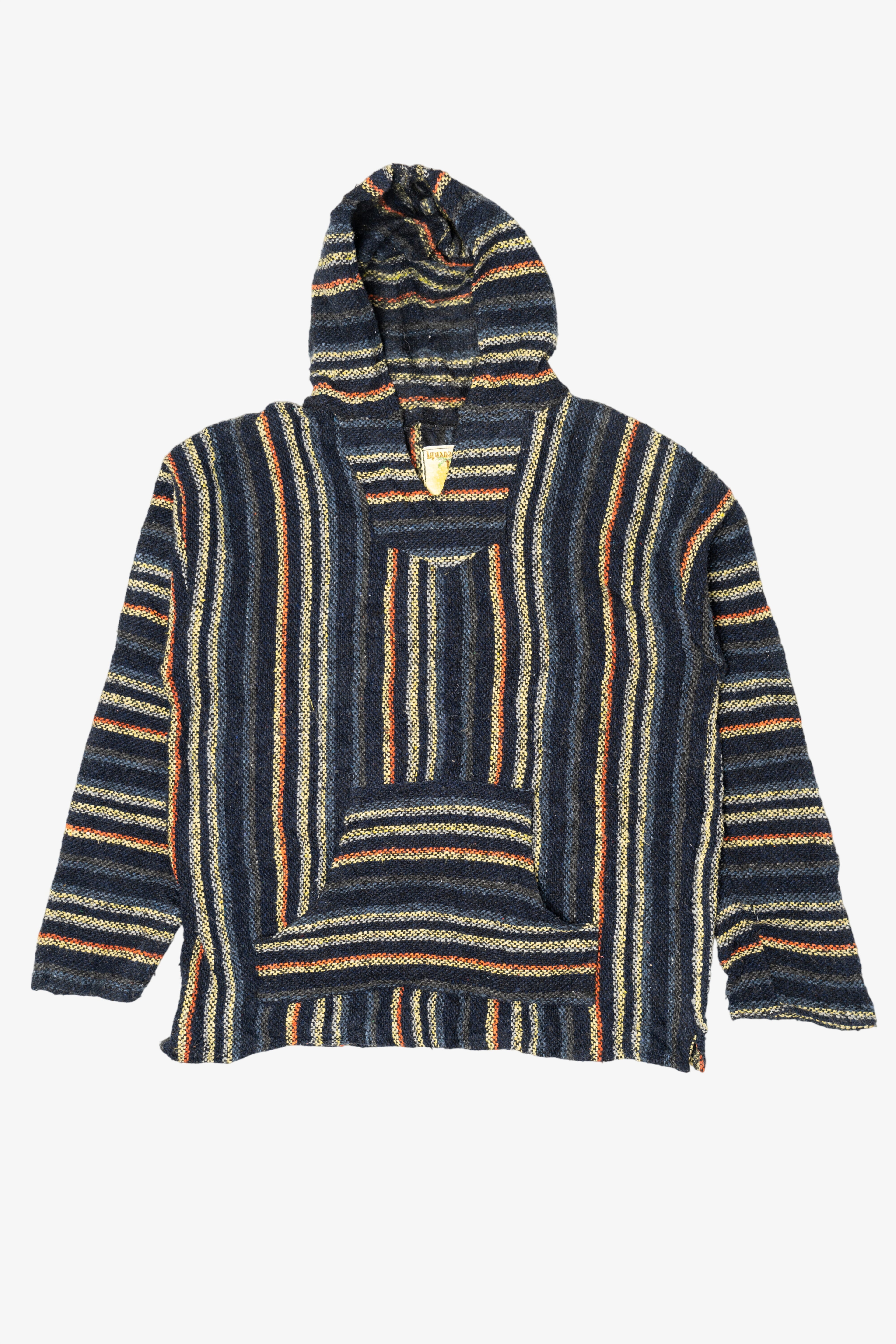 Iguana Jack Navy Blue And Orange Baja Hoodie (2010s)