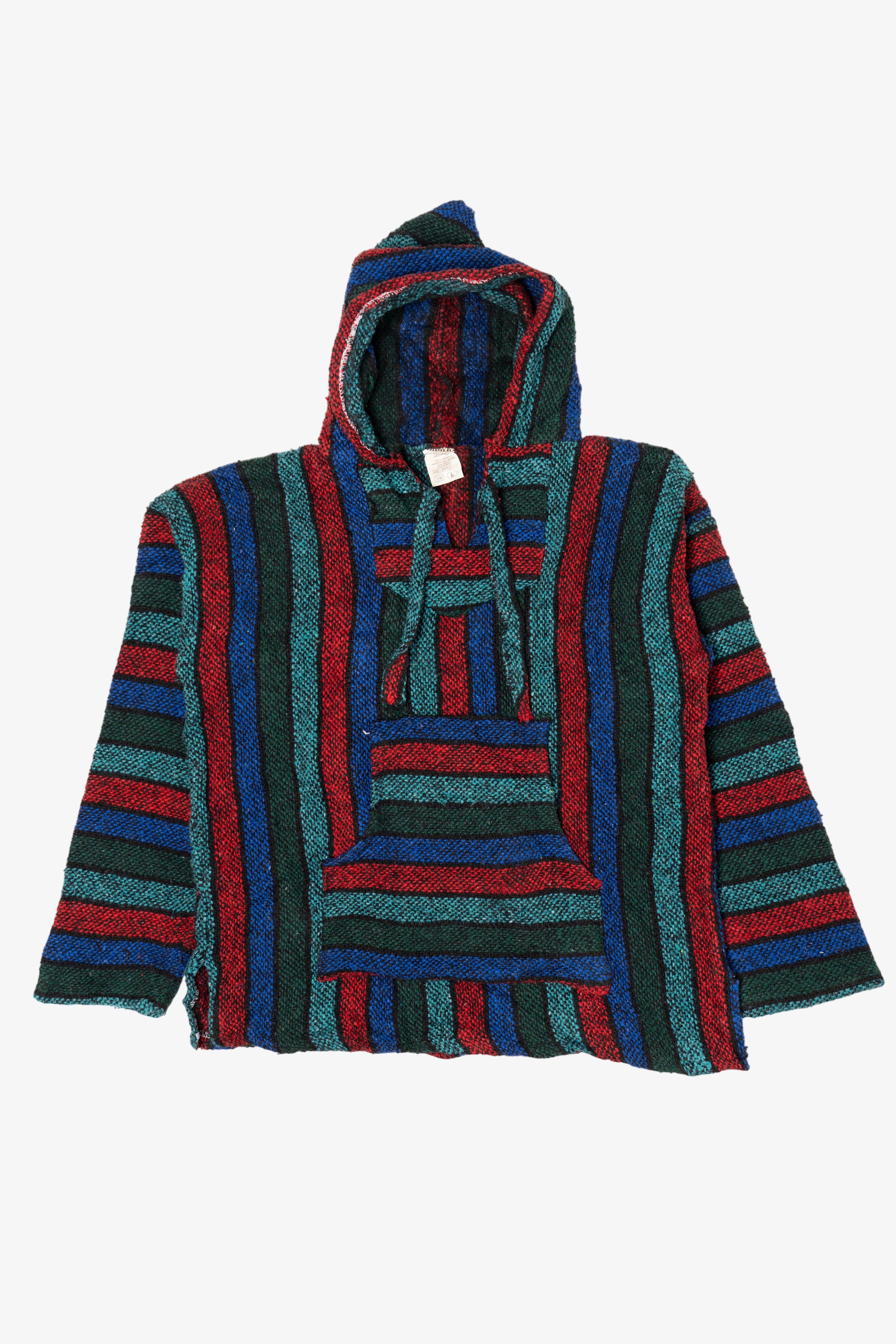 Blue Red And Green Rosy Baja Hoodie (2010s)