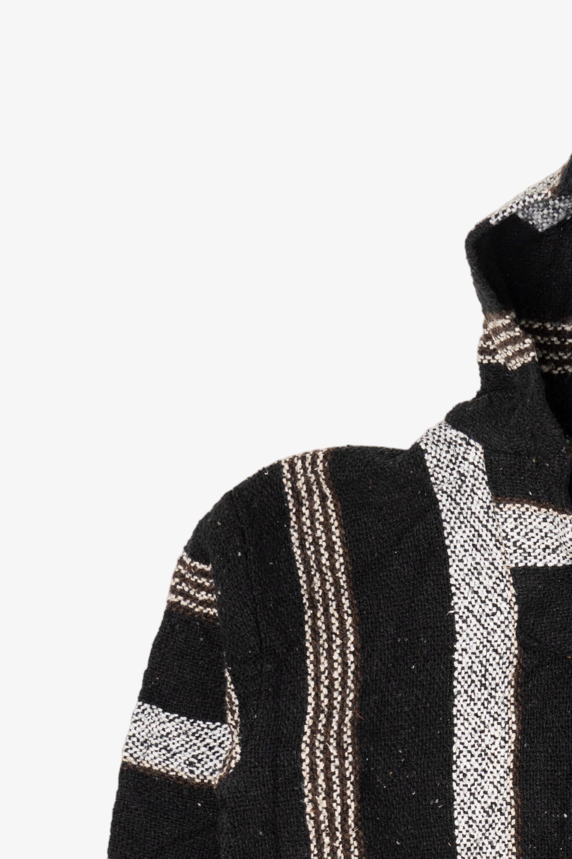Black And White Frank's Textiles Baja Hoodie (2010s)