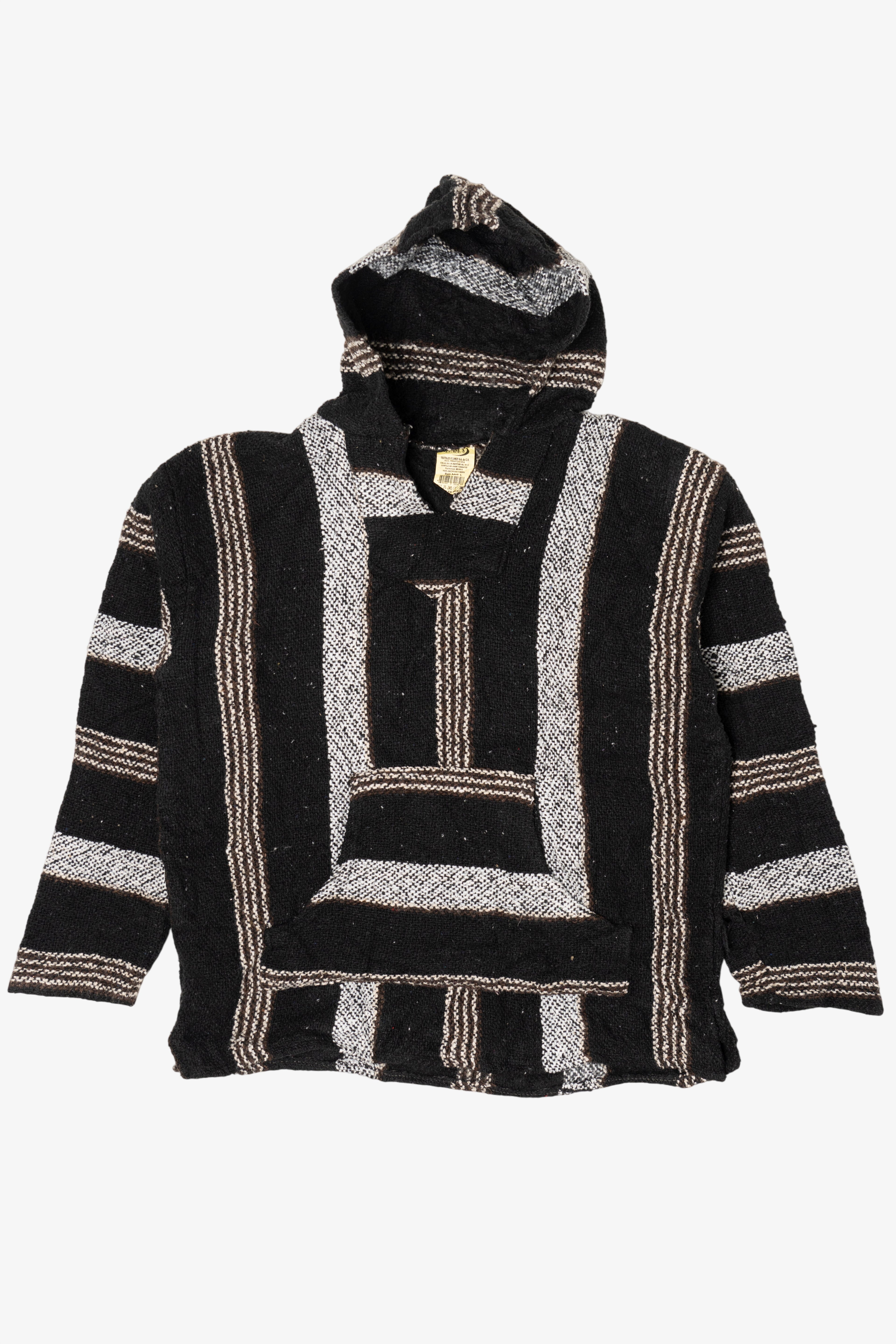 Black And White Frank's Textiles Baja Hoodie (2010s)