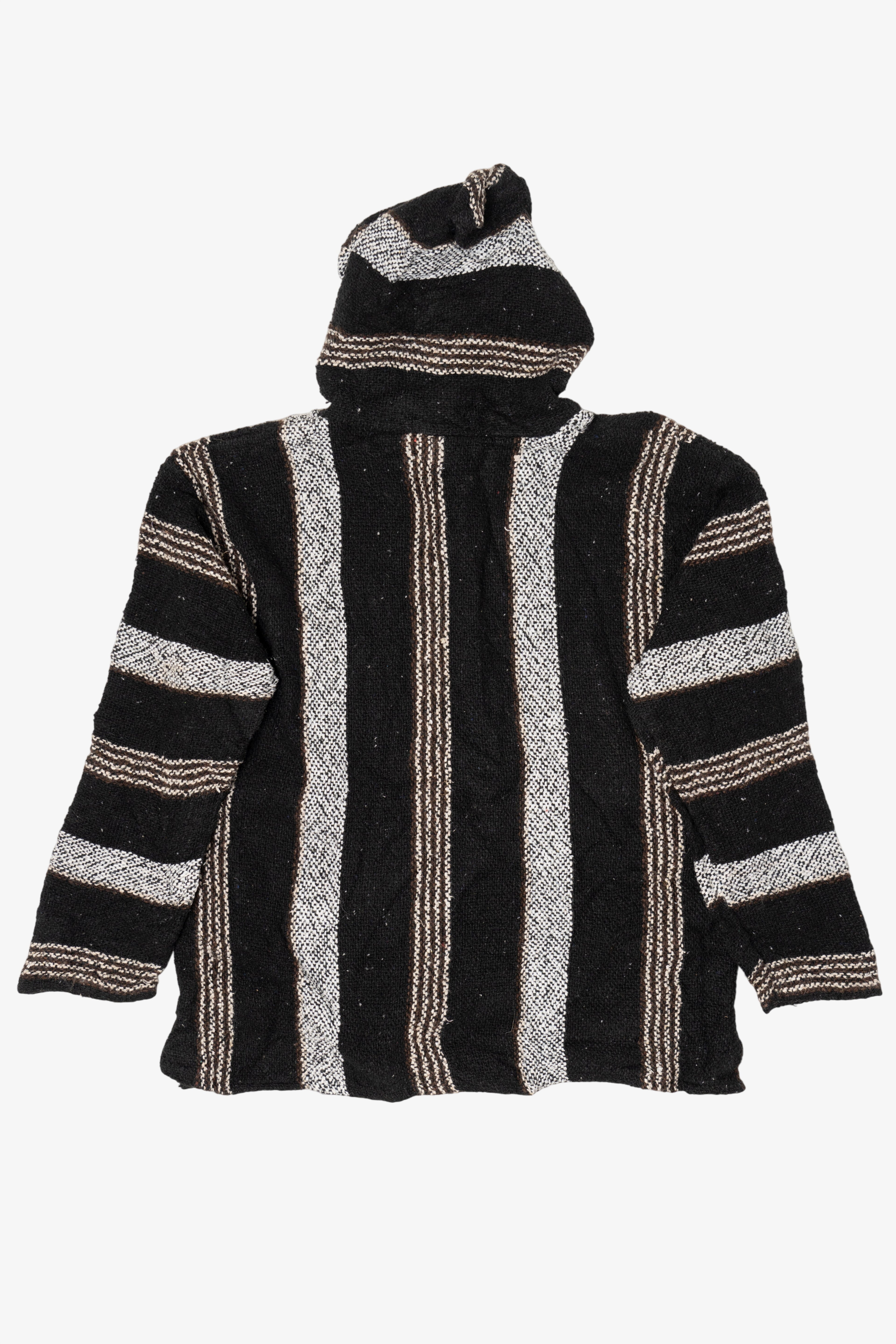 Black And White Frank's Textiles Baja Hoodie (2010s)