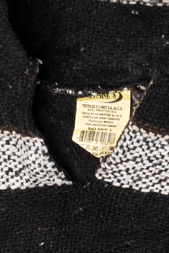 Black And White Frank's Textiles Baja Hoodie (2010s)