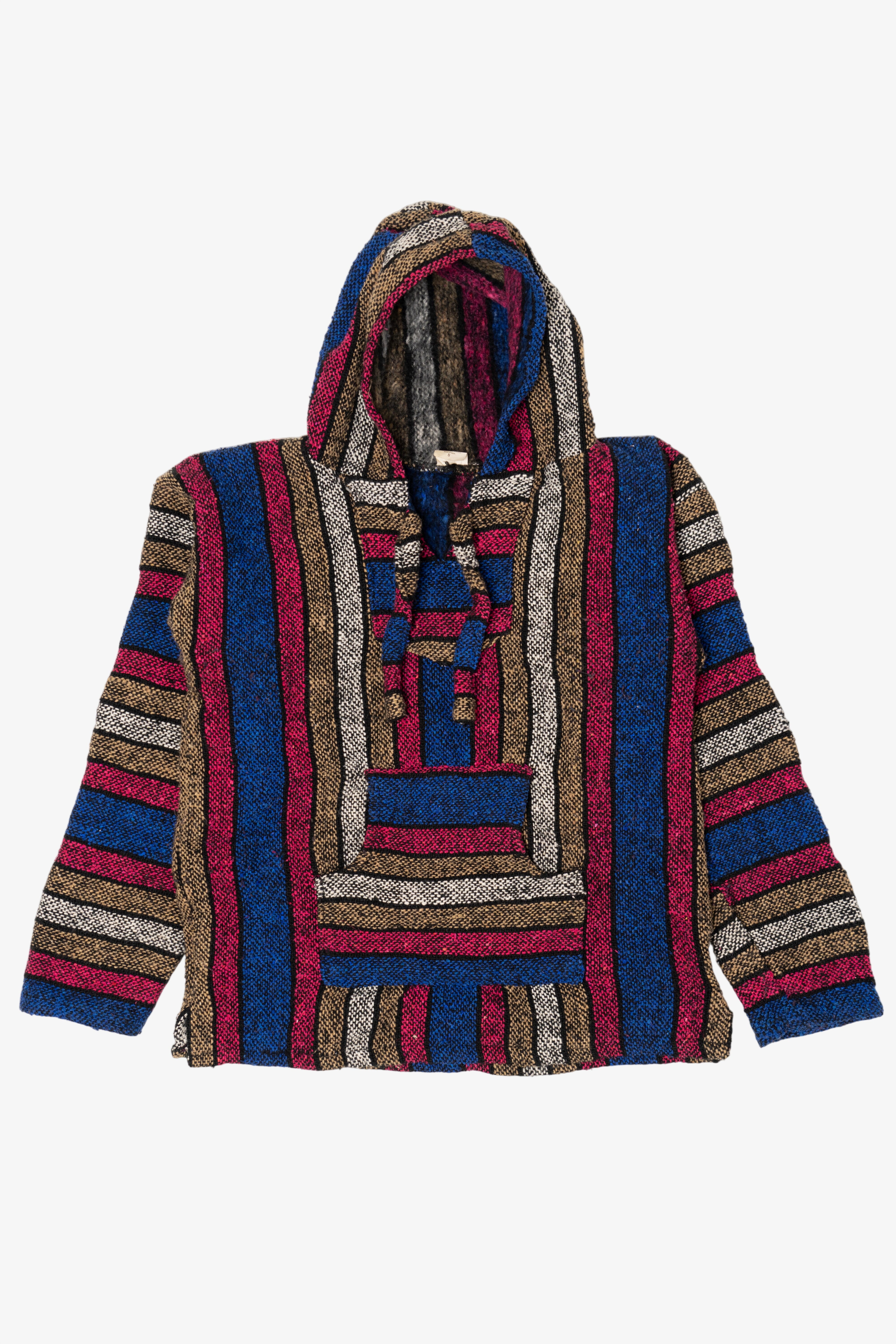 El Paso Saddleblanket Co. Blue And Pink Baja Hoodie (2000s)
