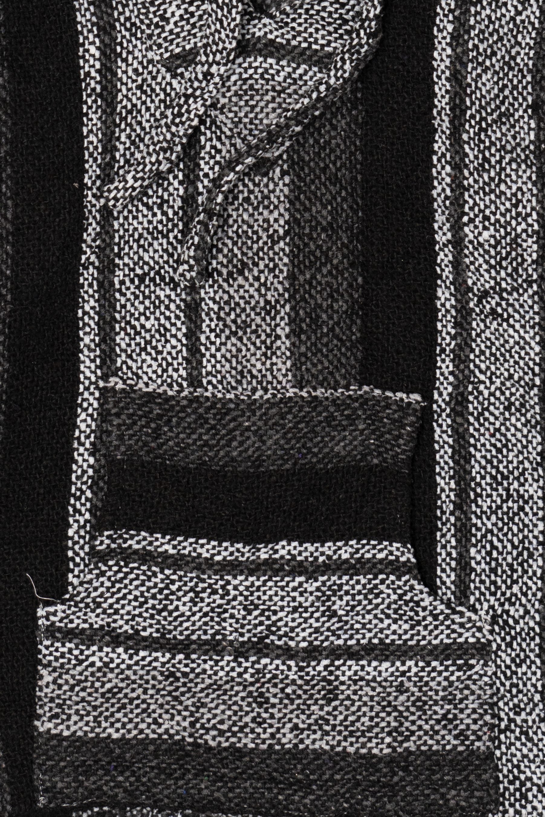 Artesanias Cliamatzi Black And White Baja Hoodie (2000s)