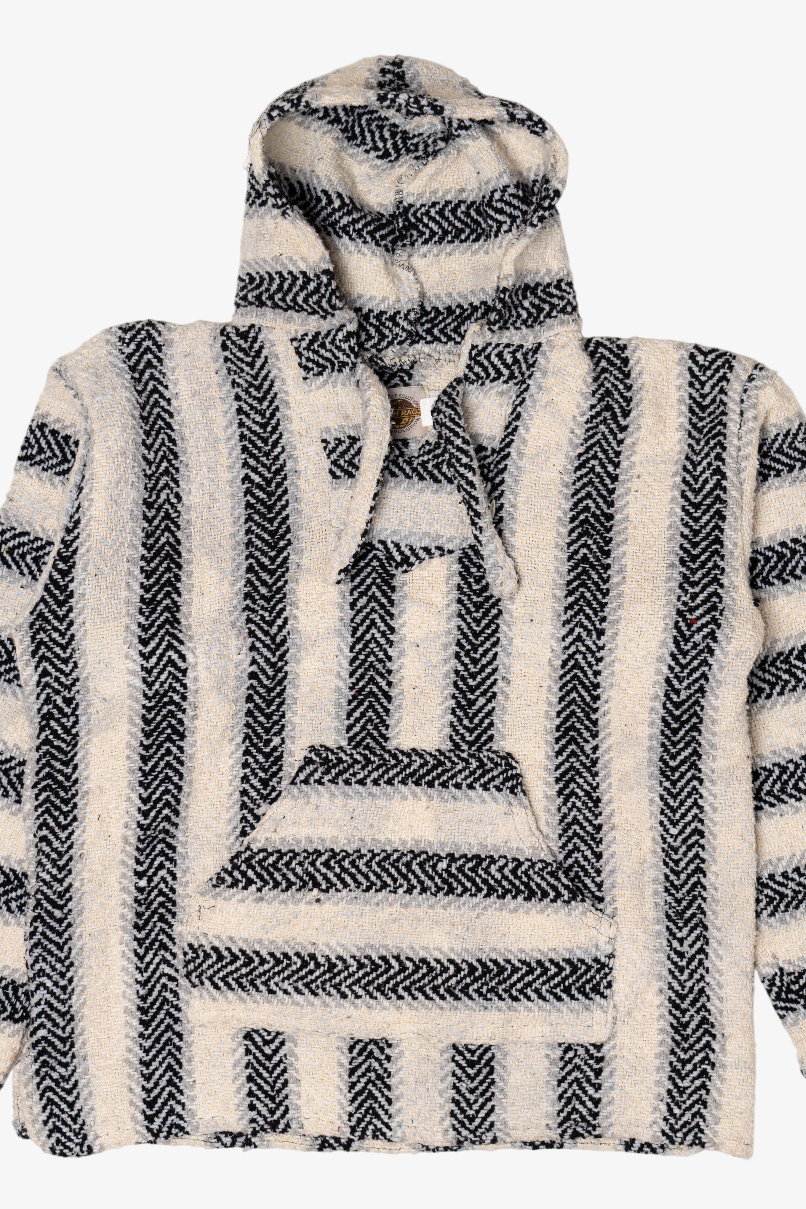 Black And White Earth Ragz Baja Hoodie (2010s)