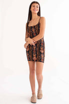 Baroque Jewels Print Mini Dress
