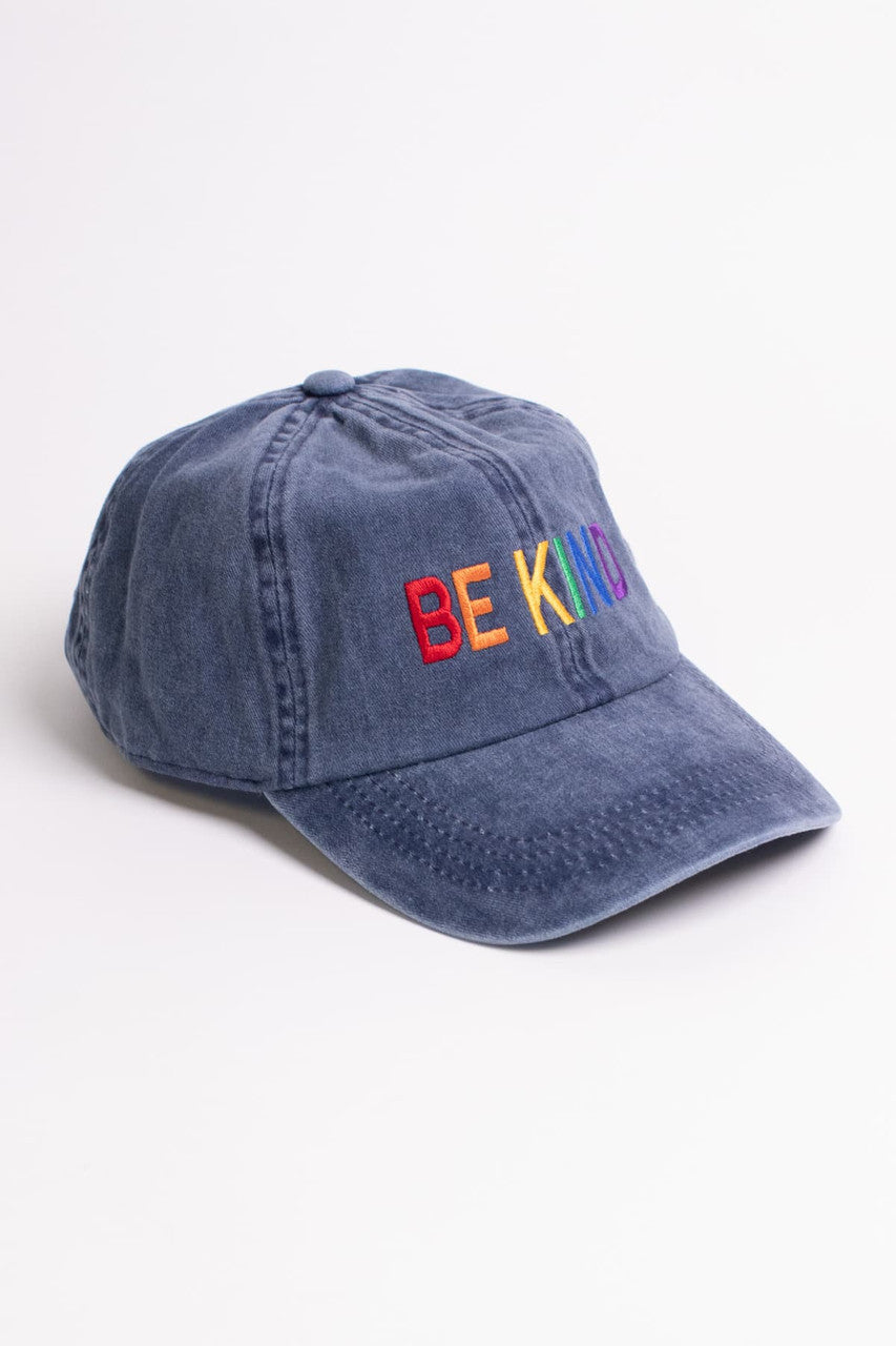 Be Kind Washed Denim Dad Hat
