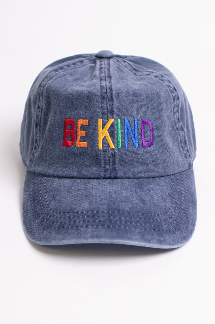 Be Kind Washed Denim Dad Hat