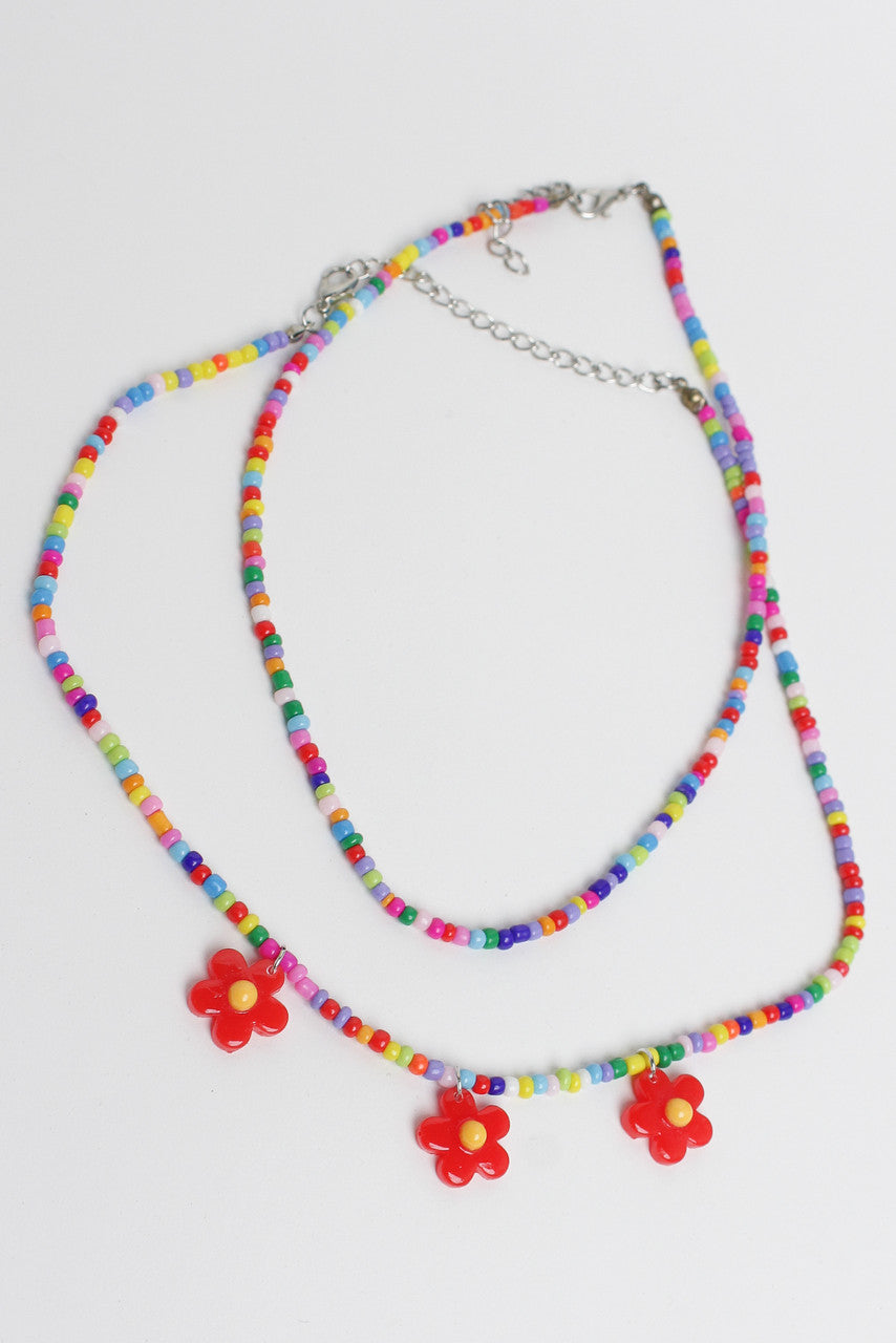 Beaded Daisy Necklaces
