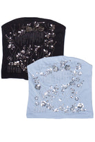 Sequin Beaded Tube Tops