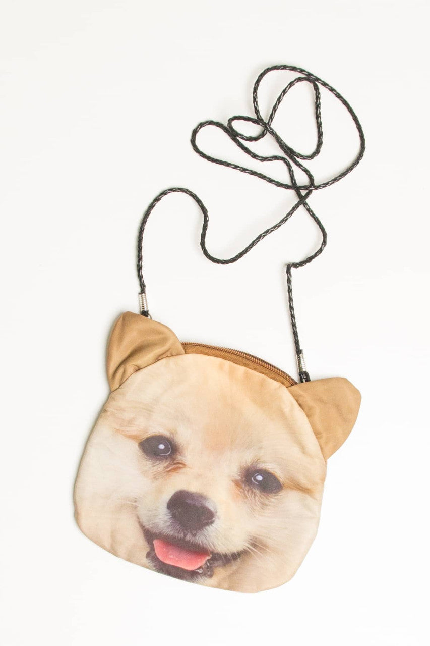 Dog Purse Beige