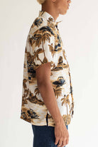 Beige Island Life Hawaiian Shirt